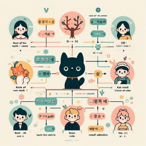 Định Ngữ Của Động Từ (Hiện Tại): V + -는 + N (Danh Từ Mà Đang Làm V) 1 Infographic hướng dẫn cách chia định ngữ động từ hiện tại (V -는 N) tiếng Hàn.
