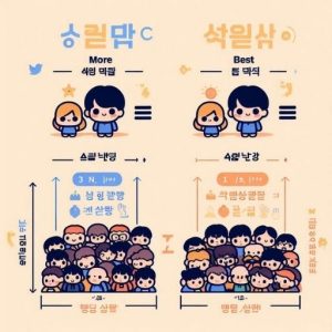 Infographic so sánh ngữ pháp hơn (보다) và nhất (가장/제일) tiếng Hàn.