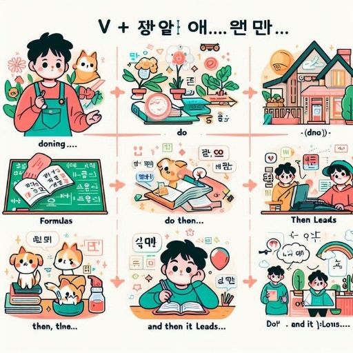 Ngữ Pháp V + -다가 (Diễn Tả Hành Động 'Đang Làm V1 Thì Chuyển Sang V2' / 'Làm V1 Rồi Dẫn Đến V2') 1 Infographic: Phân Biệt V + -다가, -고, -(으)면서 (Nối Câu Hành Động & Chuyển Đổi)