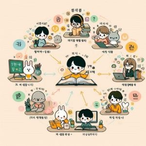 Infographic: Phân Biệt V + -(으)면서, -고, -다가, -는 동안 (Nối Câu & Quan Hệ Thời Gian)