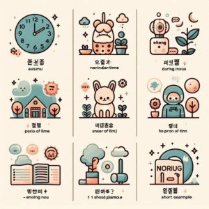 Cấu trúc N 동안 tiếng Hàn chỉ khoảng thời gian