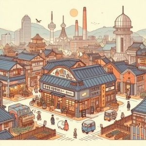 Tiểu từ 에서 chỉ nơi hành động diễn ra trong tiếng Hàn