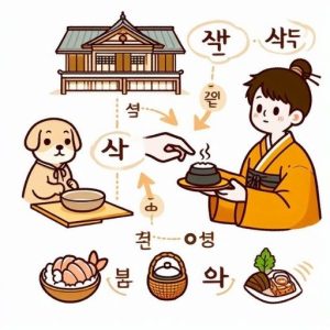 Tiểu từ 에게 한테 께 chỉ đối tượng nhận hành động trong tiếng Hàn