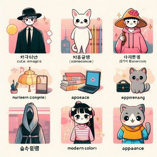 Từ Vựng Tiếng Hàn Miêu Tả Ngoại Hình: Bộ Phận Cơ Thể, Khuôn Mặt, Vóc Dáng 1 Hình ảnh này minh họa từ vựng tiếng Hàn miêu tả ngoại hình