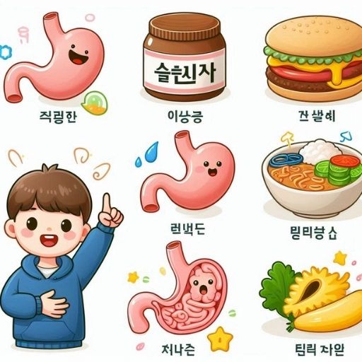 Từ Vựng Tiếng Hàn Về Bệnh Dạ Dày (Chuyên Sâu & Thực Tế Giao Tiếp) 1 Hình ảnh minh họa Từ Vựng Tiếng Hàn Về Bệnh Dạ Dày