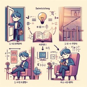 Minh họa ngữ pháp tiếng Hàn V 아/어/여 있다: Kết quả hành động thành trạng thái tiếp diễn