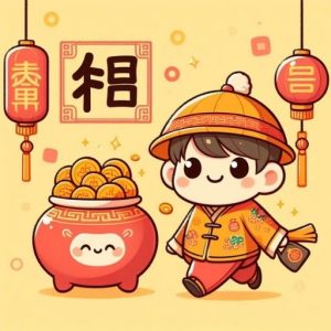 Hình ảnh minh họa "An Khang Thịnh Vượng" (安康盛旺) Chữ Hán