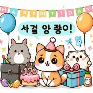 Hình ảnh minh họa Chúc Mừng Sinh Nhật Tiếng Hàn