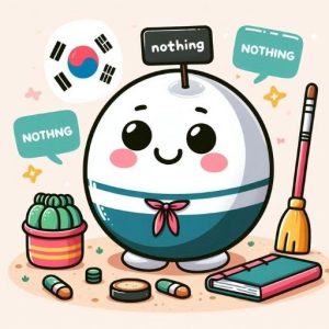 Hình ảnh minh họa Không Có Gì Tiếng Hàn
