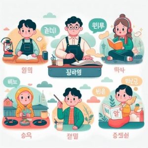 Hình ảnh minh họa Thì Hiện Tại trong Tiếng Hàn