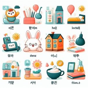 Hình ảnh minh họa Từ Vựng Tiếng Hàn Chỉ Vị Trí