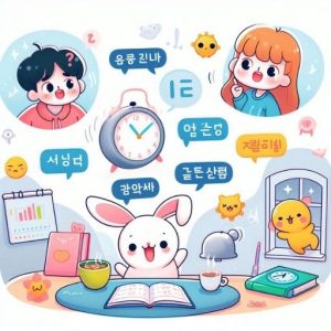 Hình ảnh minh họa từ vựng tiếng hàn về thời gian