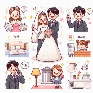 Từ Vựng Tiếng Hàn Về Đám Cưới Hàn Quốc