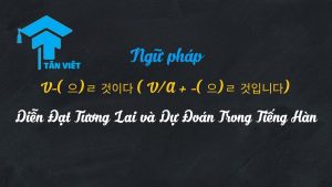 Biểu đồ giải thích cách dùng ngữ pháp V/A -(으)ㄹ 것이다 (-(으)ㄹ 거예요) trong tiếng Hàn